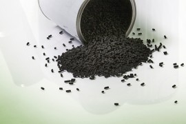 Activated carbon in small cylinders